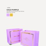Exclusive VIP Paper Bag - Gold Purple