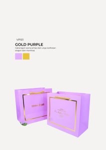 Exclusive VIP Paper Bag - Gold Purple