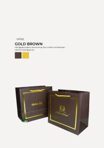 Exclusive VIP Paper Bag - Gold Brown