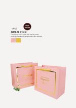Exclusive VIP Paper Bag - Gold Pink