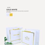 Exclusive VIP Paper Bag - Gold White