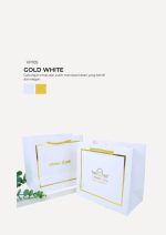 Exclusive VIP Paper Bag - Gold White