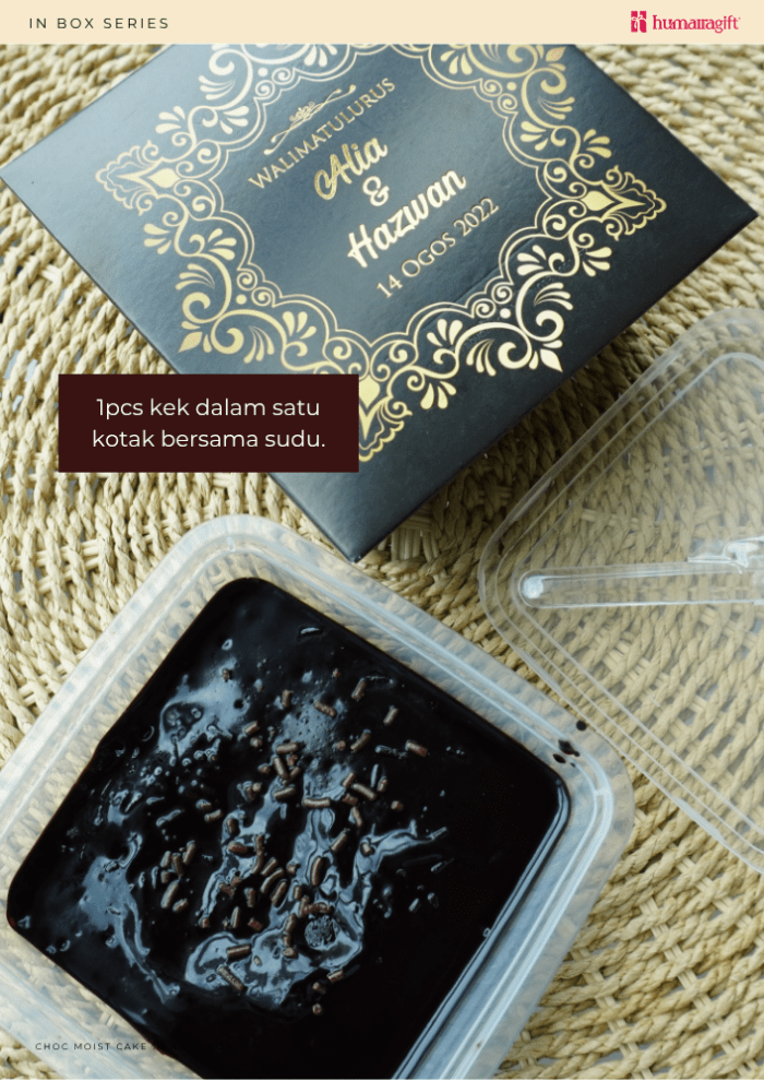 Choc Moist In Nara Box - Blue Black Pattern - Image 6