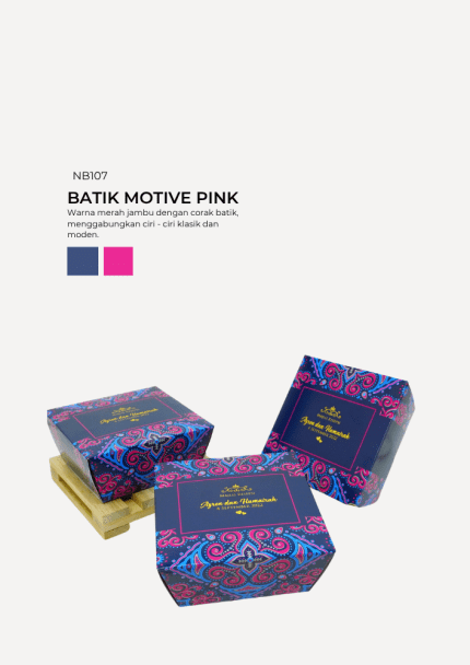 Choc Moist In Nara Box - Batik Motive Pink
