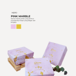 Choc Moist In Nara Box - Pink Marble