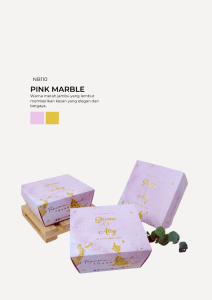 Choc Moist In Nara Box - Pink Marble