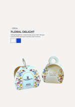 Butter Cookies 4pcs in Oslo Box - Floral Delight